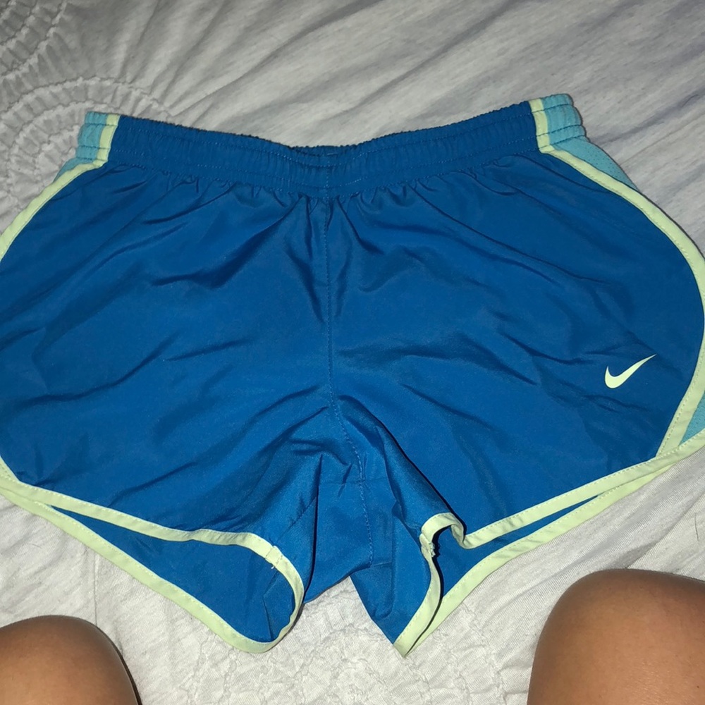 blue nike running shorts